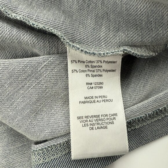 Travis Mathew Mens L Gray Striped Pocket Short Sleeve Polo Shirt - Picture 6 of 7